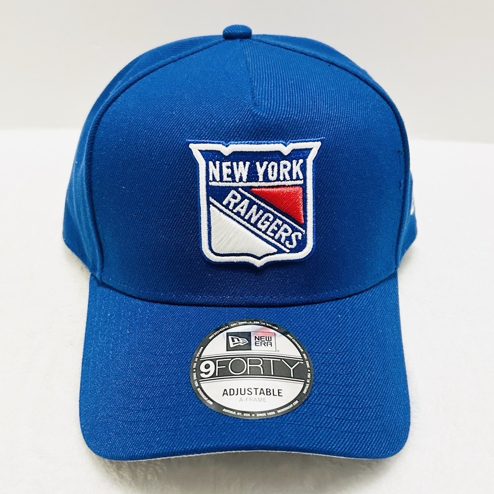 New Era New York Rangers A-Frame 9FORTY‎ Snapback Hat Cap Adjustable Blue NHL - Picture 2 of 5